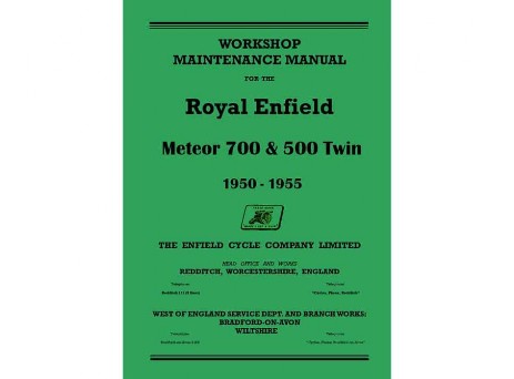 Workshop manuals for Royal Enfield Constellation, Interceptor, Super Meteor, Model G, Model J, Model J2, Crusader