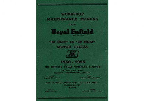 350 & 500cc Bullet workshop manual Redditch