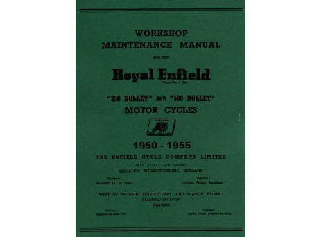 Redditch Bullet workshop manual 350 & 500cc