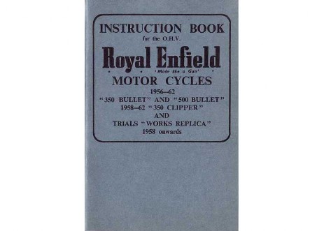 Royal Enfield Bullet Owner's handbook 1956 - 1962