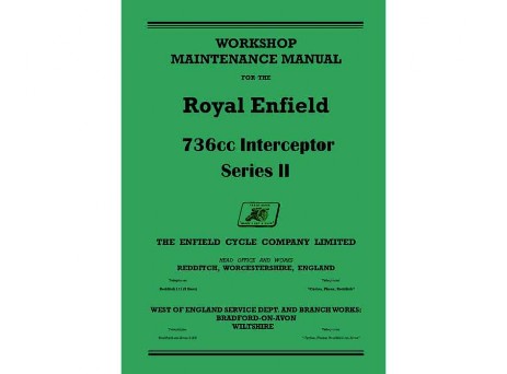 Royal Enfield Interceptor Seried 2 Workshop Manual