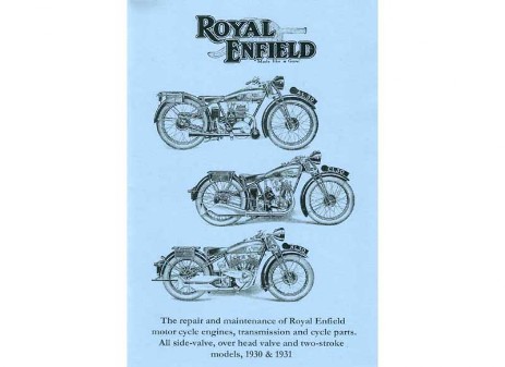 British Royal Enfield1930 and 1931 workshop manual